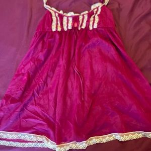 Victoria Secret plum and lace Lingerie Gown